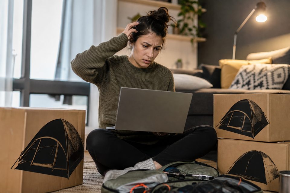 Errores al comprar una tienda de campaña en Amazon