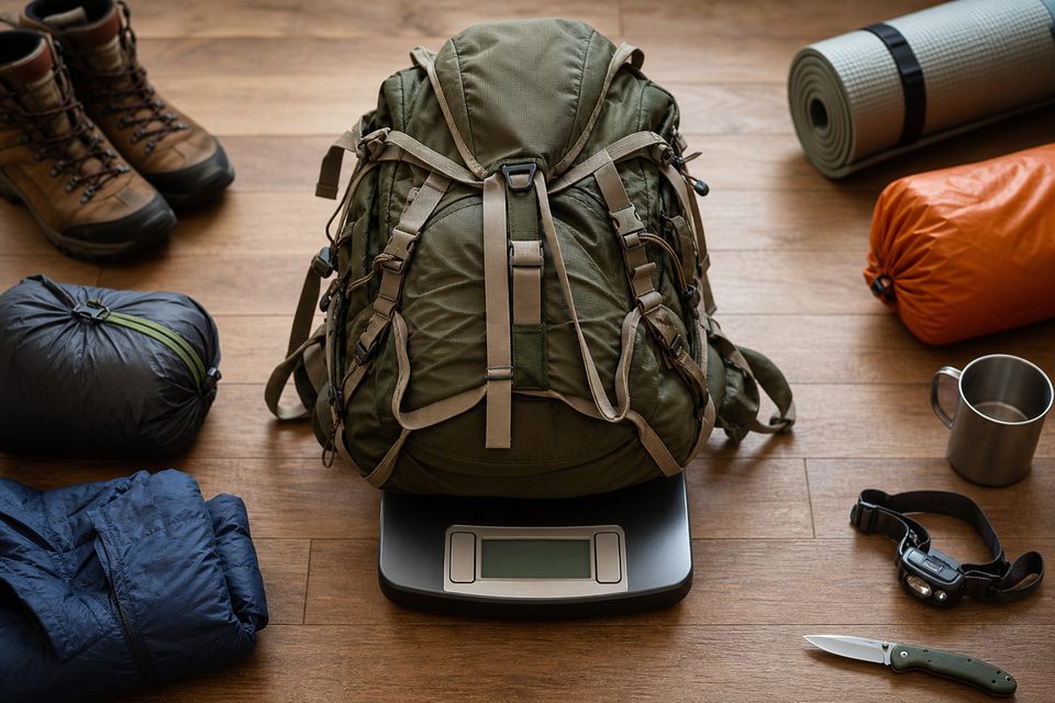Peso de la mochila de camping: cuánto es razonable llevar
